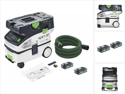 Obrázok produktu pre Akumulátorový mobilný vysávač Festool CTLC MINI I-Basic 36 V ( 2x 18 V ) prachová trieda L + 2x batéria 4,0 Ah - bez nabíjačky