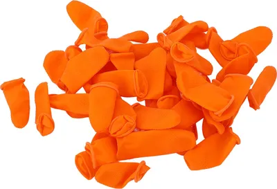 Productafbeelding van 100 stuks latexvingerbedden, grote wegwerpafdekkingen, antistatische slipbescherming
