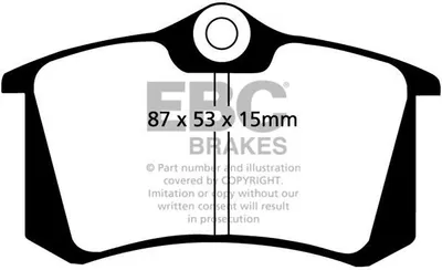 Immagine prodotto di Set di pastiglie freno posteriori EBC Brakes per VW Golf IV hatchback (1J1) DP2680