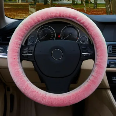 Obrázek produktu pro Hřejivý plyšový potah na volant - Univerzální - Pro průměr volantu 37-39 cm