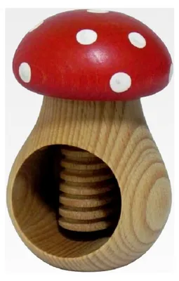 Produktbild von Nussknacker aus Holz - Fliegenpilz - aus unbehandeltem Buchenholz