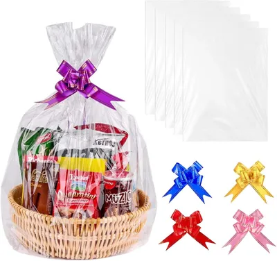 Produktbild von Geschenkfolie transparent, 75 x 100 cm, 5 Stück, für Geschenkverpackungen