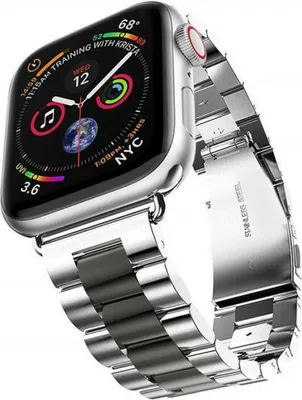 Produktbild von Strap-It Apple Watch Ultra Stahlarmband (Silber/Schwarz)