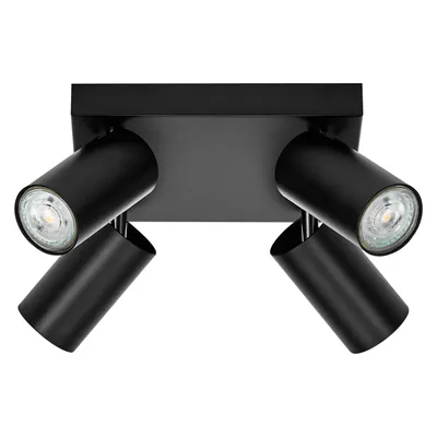 Produktbild von Ledvance LED Deckenleuchte Octagon PL schwarz 4 x 3,4W GU10 920lm warmweiß 2700K Dimmbar