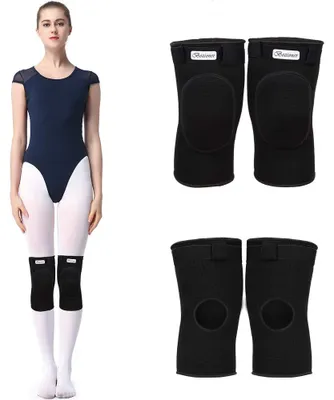 Image de Protège-genoux avec rembourrage épais, taille M, antidérapant, pour le sport et la danse
