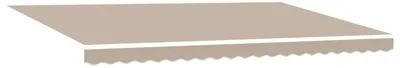 Image de vidaXL Store extensible beige 500 x 350 cm en polyester et aluminium