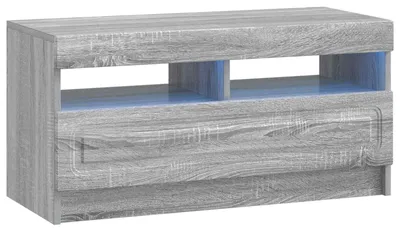 Imagen del producto de vidaXL: Mueble para TV LED, color Sonoma gris, fabricado en material de madera