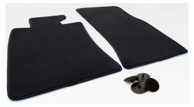 Produktbild von Fußmatten für Mini Clubman F54 Veloursmatten, Schwarz, Original Qualität (2-teilig vorne)