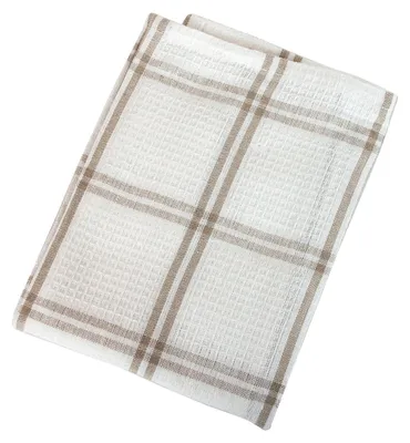 Produktbild von Geschirrtuch Baumwolle, Farbe:Weiß / Grau