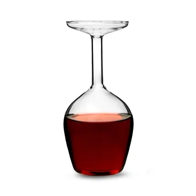 Zdjęcie produktu dla Magiczny Kieliszek do Wina 350 ml - Odwrócony do Góry Nogami