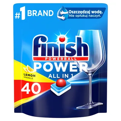 Produktbild von Finish, Alles in 1 Zitronentabletten für Geschirrspüler, 40 Stück