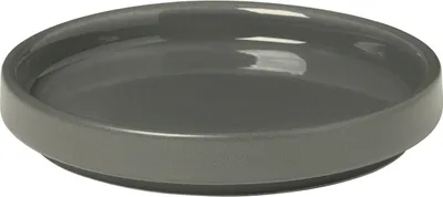 Produktbild von Blomus Pilar Teller, Speiseteller, Essteller, Geschirr, Keramik, Pewter, 10 cm, 63991