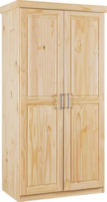 Produktbild von Inter Link Kleiderschrank LEON Natur Massivholz