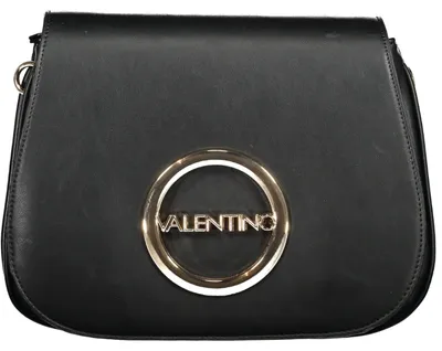 Produktbild von Verstellbare Damen Umhängetasche Schwarz mit Logo und Reißverschluss