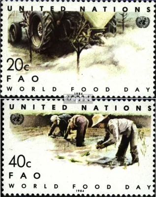 Produktbild von Briefmarken UNO - New York 1984 Mi 442-443 (kompl.Ausg.) gestempelt Welternährungstag