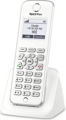 Produktbild von AVM Fritz!fon M2 20002586 Strahlungsarmes Mobilteil, Rufnummernanzeige, 15h Sprechzeit, 10 Tage Standby, Freisprechfunktion, Babyfon-Funktion, DECT