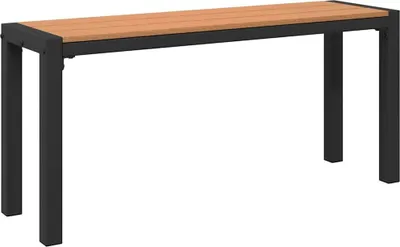 Produktbild von vidaXL Gartenbank Braun 100 x 28 x 45 cm Stahl