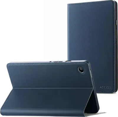 Produktbild von Accezz Classic Klapphülle Samsung Galaxy Tab A9 8.7 Zoll - Dunkelblau