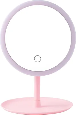 Obrázek produktu pro Verk 15785 kosmetické zrcátko s LED podsvícením růžové