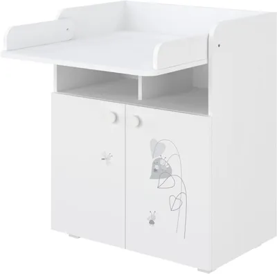 Produktbild von Wickeltisch - Baby-Wickeltisch - Babypflege - Klappbare Wickelauflage - 70 x 47 x 86 cm - Weiß