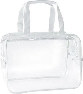 Zdjęcie produktu dla Przezroczysta, wodoodporna torebka winylowa 30 x 13 x 21 cm