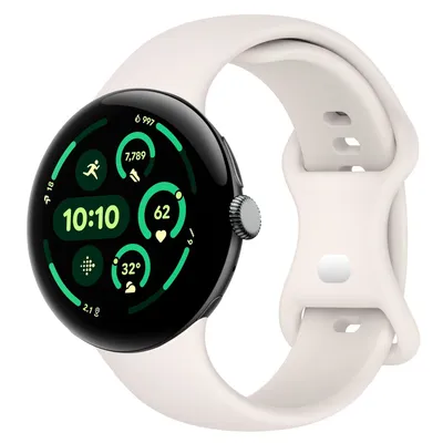 Produktbild von Smartwatch Armband Silikon Google Pixel Watch 4 / 3 45mm Butterfly-Schnalle Band