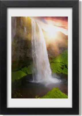 Produktbild von Bild 20x30 MDF-Rahmen, Wandkunst Wasserfall