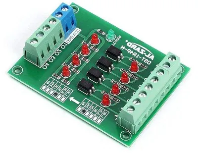 Produktbild von Modul für Signalübertragung optische Koppeln 4 Bit 24 V / 5 V / 12 V / 33 V