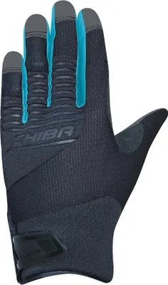 Produktbild von CHIBA Blade - Radhandschuhe XS schwarz/türkis, atmungsaktiv mit Touchfinger