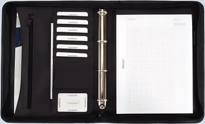 Produktbild von Schreibmappen Set schwarz 30060 35x26,5cm