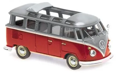 Image de Maxichamps 940052301 VW T1 Samba Bus 1961 rouge gris 1:43