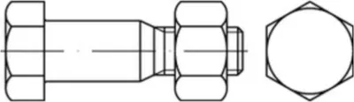 Produktbild von Reyher  Sechskant-Paßschrauben DIN 7968 8.8 Mu M 20x60 SB (1 Stück)
