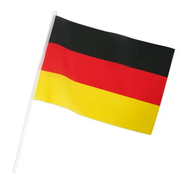 Produktbild von Deutschland Flagge mit Stab 20 x 30cm
