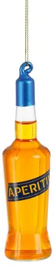 Dekofigur fles oranje Aperitivo h13