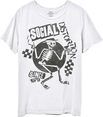 Produktbild von Social Distortion - "Speakeasy" T-Shirt für Herren/Damen Uni RO4284 (L) (Weiß)