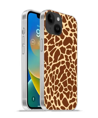 Produktbild von MuchoWow® Handyhülle Schutzhülle Hülle für Apple iPhone 14 - Softcase Tiermotiv - Giraffe - Braun Silikon Softcase Handy Hülle - Mobiltelefonhülle