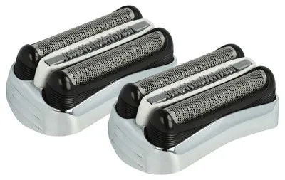 Produktbild von vhbw 2x Scherköpfe Ersatz für Braun 32B, 32S für Elektrorasierer, Silber