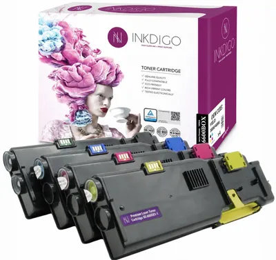 Produktbild von Inkdigo Tonerset 106R02233-106R02236 für Xerox Phaser 6600; WorkCentre 6605 – CMYK,, KI-generiertes Bild