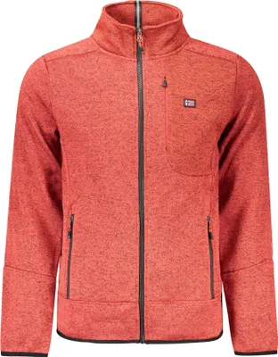Produktbild von Herren Sweatshirt Norwegen 1963 - Rot, gefüttert, Reißverschlusstaschen