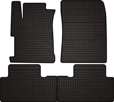 Zdjęcie produktu dla Gumowe dywaniki samochodowe do Honda Civic IX sedan (2011-2016) - czarne dopasowane dywaniki podłogowe zestaw (4 szt.)
