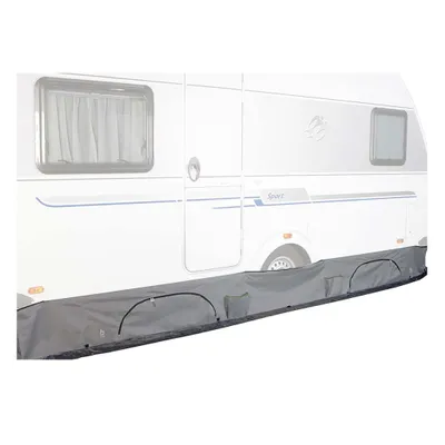 Produktbild von Bodenschürze für Wohnwagen mit Taschen 600 x 52 cm