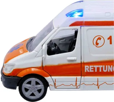 Produktbild von Sanitní super sportovní auto se světlem a zvukem 17 cm