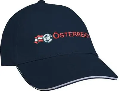 Produktbild von Baseballcap mit Flagge Fußball - Österreich - 68017 schwarz Color - Navy