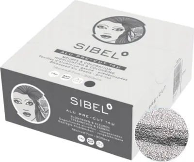 Zdjęcie produktu dla Folia aluminiowa SIBEL do pasków koloru, czarna, 300 sztuk