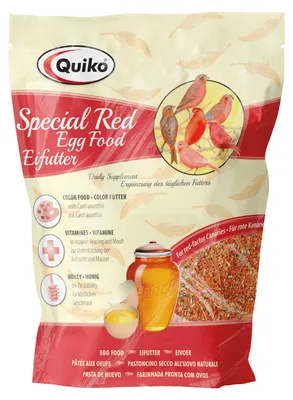 Produktbild von Quiko Special R Eifutter: Kraft- und Aufzuchtfutter für alle rotgrundigen Vogelarten 1kg