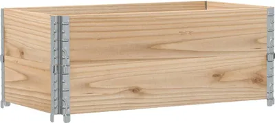 Produktbild von vidaXL Paletten-Aufsatzrahmen 2 Stk. 100x50 cm Massivholz Kiefer