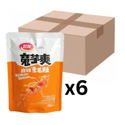 Produktbild von 6er-Pack Weilong Konjac Shuang Snack Szechuan 252g