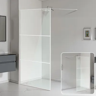 Immagine prodotto di Cabina doccia Izrielar 120X200cm schermo doccia per doccia walk-in ESG vetro di sicurezza 5mm argento