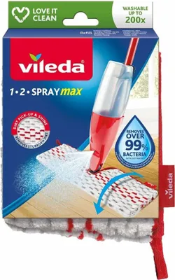 Produktbild von Vileda 164016, Mopppad , Rot, Weiß, Mikrofaser, 1 Stück(e)