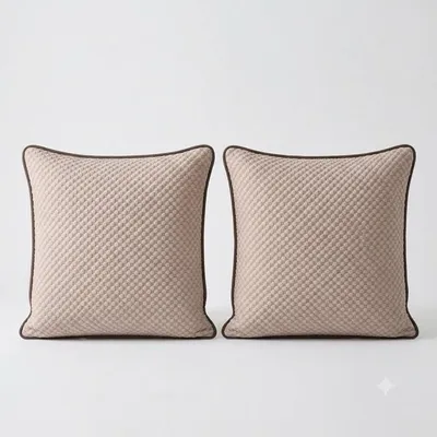 Produktbild von kühlende Kissenbezuege 80x80cm 2er Set Khaki atmungsaktiv Kissenbezug